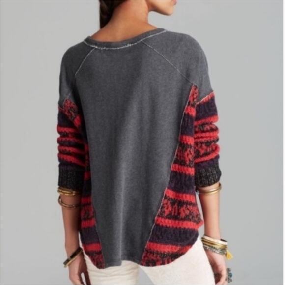 Free People Sinner Sweater Knit Sweatshirt S - Picture 4 of 11